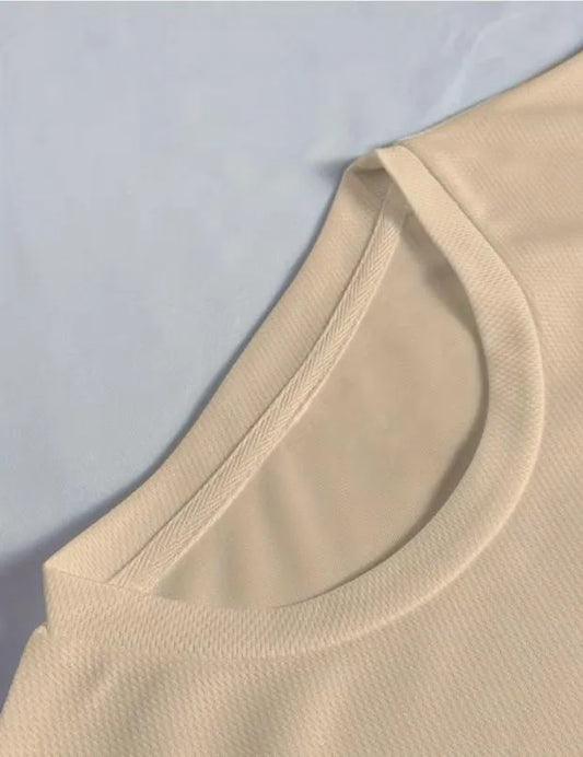 Men's Beige Wings Printed Dri Fit T-Shirt