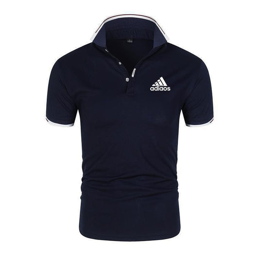 Men Printed Polo Shirt Summer Casual T-Shirt
