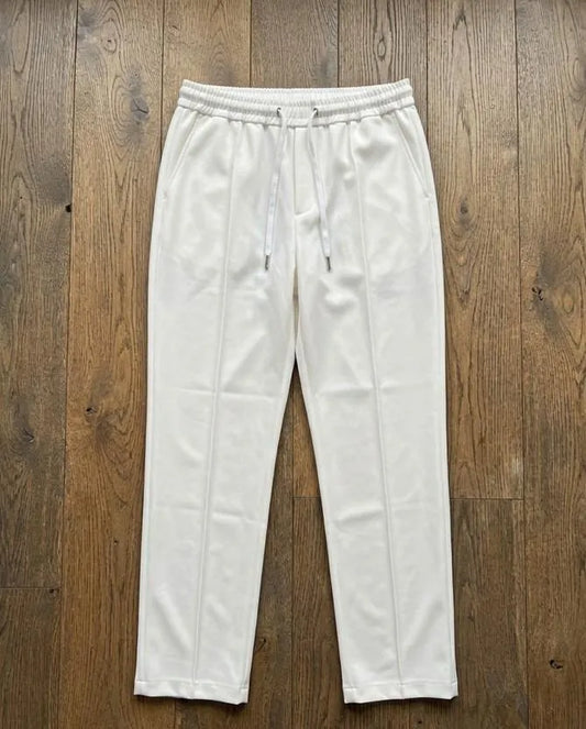 White Loose Fit Pants for Men Casual Wear