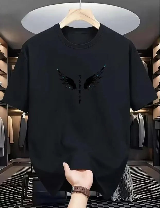 Men's Beige Wings Printed Dri Fit T-Shirt