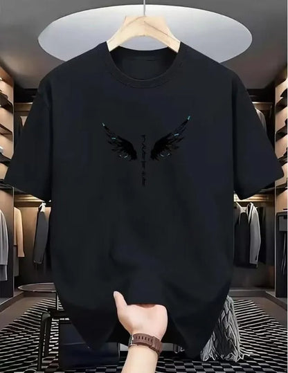 Men's Beige Wings Printed Dri Fit T-Shirt