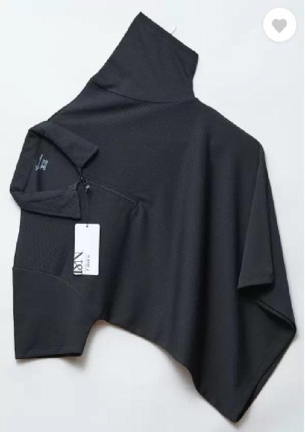 Men Cotton Plain Black T-Shirt Round Neck
