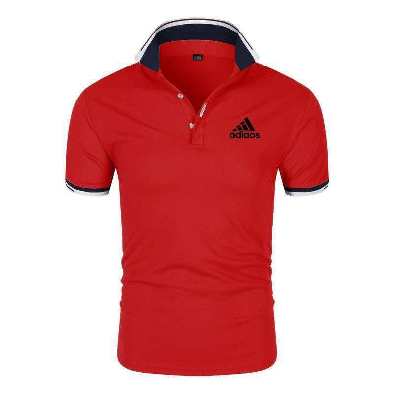 Men Printed Polo Shirt Summer Casual T-Shirt