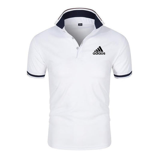 Men Printed Polo Shirt Summer Casual T-Shirt